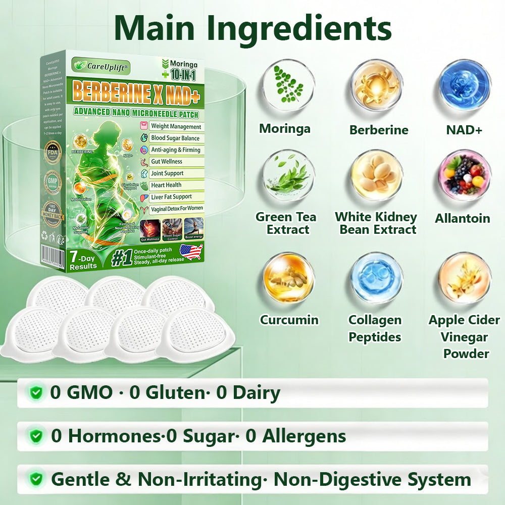 𝐂𝐚𝐫𝐞𝐔𝐩𝐥𝐢𝐟𝐭® 𝑴𝒐𝒓𝒊𝒏𝒈𝒂 & 𝑩𝒆𝒓𝒃𝒆𝒓𝒊𝒏𝒆 𝟏𝟎-𝐈𝐍-𝟏 𝐀𝐝𝐯𝐚𝐧𝐜𝐞𝐝 𝐍𝐚𝐧𝐨 𝐌𝐢𝐜𝐫𝐨𝐧𝐞𝐞𝐝𝐥𝐞 𝐏𝐚𝐭𝐜𝐡